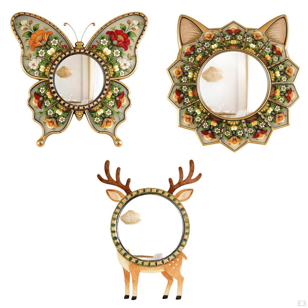 Mirror (30 Cm), Retro Hanging for Kitchen And Bedroom