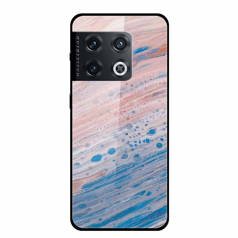 For OnePlus 10 Pro Case Marble Tempered Glass Back Cover Hard Case For OnePlus 10 Pro Shockproof Fundas NE2210 Protective Coque
