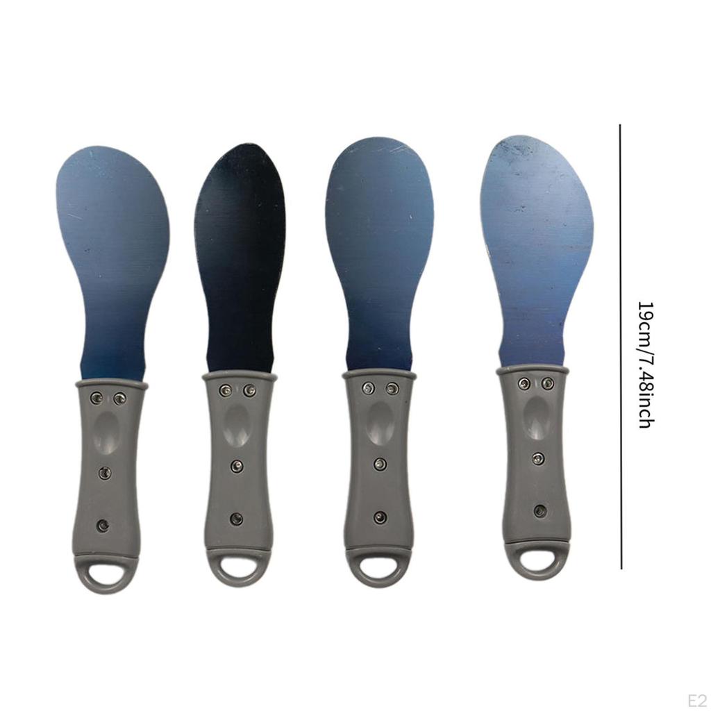 4 Pieces Smoothing Finisher Metal Caulking Spreaders Carbon Steel Caulk Removal Tools Grout