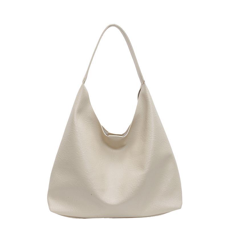 Simple and fashionable underarm bag women's new autumn and winter commuting large-capacity tote bag casual pleated women's bag