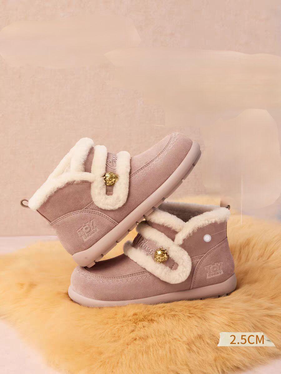 

Snow boots women s new winter velvet thickened women s shoes thick sole heightened cotton shoes tide 40 розовый