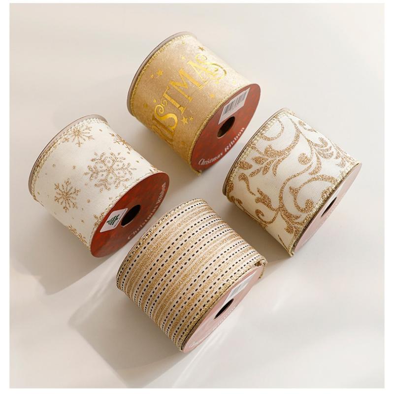 3 Metodă Ștanțare Panglică de Crăciun Bricolaj Decor Acasă Cameră Pom de Crăciun Tort Buchet Ambalare Cadou Decor 2026 Anul Nou Navidad