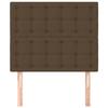 Maison Exclusive - Tête de lit marron foncé 100x5x118/128 cm Tissu