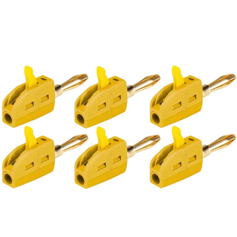 4mm No Solder Wire Connector High Current 32A Banana Plug Electrical Test Block Power Testing Instrument Plug Musical Speaker