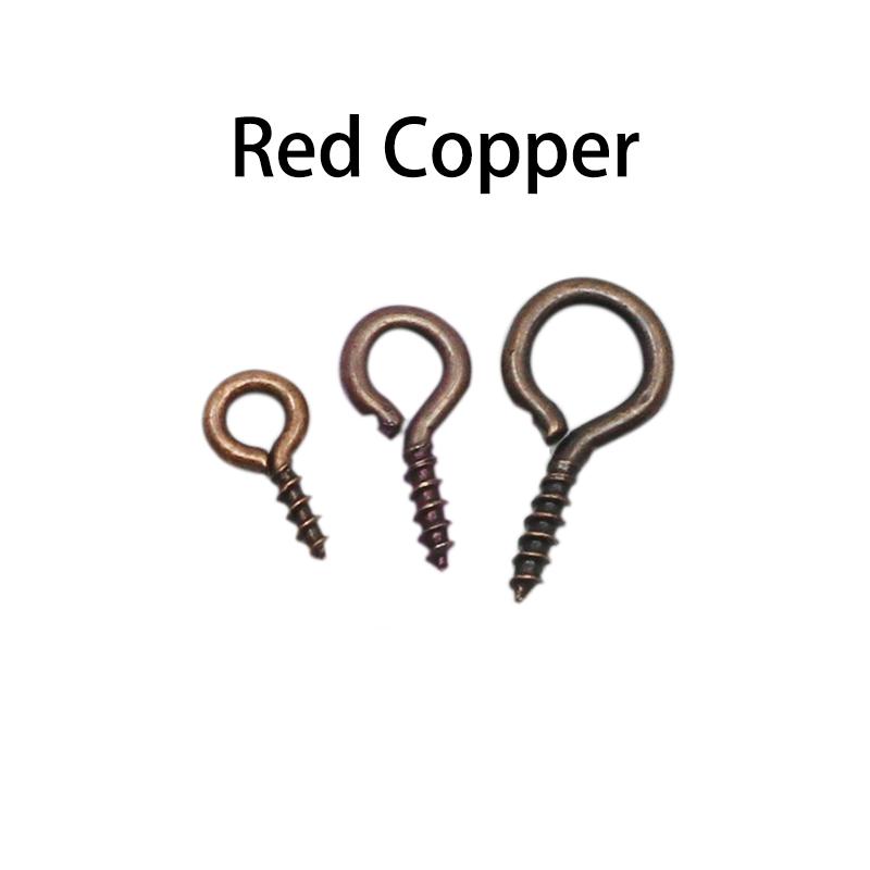 100-200Pcs Tiny Mini Eye Pins Screw Clasps Gold Connector Pendants Threaded Hooks For DIY Jewelry Making Findings Accessoies