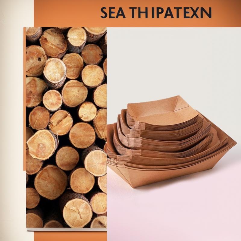 50Pcs Disposable Boat Shaped Hotdog Trays Kraft Paper Oil Resistant Serving Platters for BBQ Food Truck Catering
