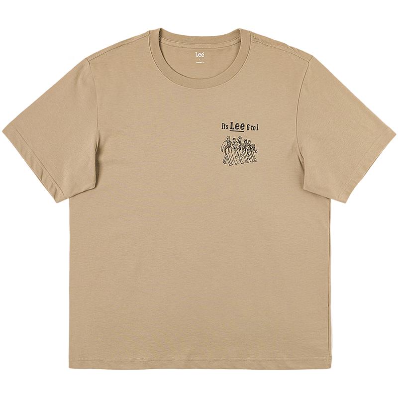 Lee Men s Comfort Fit Graphic Print Short Sleeve T-Shirt S 5290₽