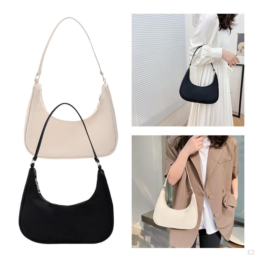 Casual Nylon Shoulder Bag, Big Capacity Schoolbag Pouch Satchels Work Shopping Bag Lady Vacation