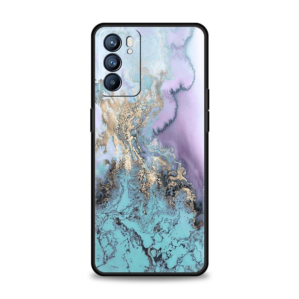 Vintage Marble Phone Case For Oppo Reno 13 12 11 10 7 F Find X5 X6 A98 A80 A79 A78 A57 A54 A31 A17 Pro 5G Soft TPU Cover Fundas
