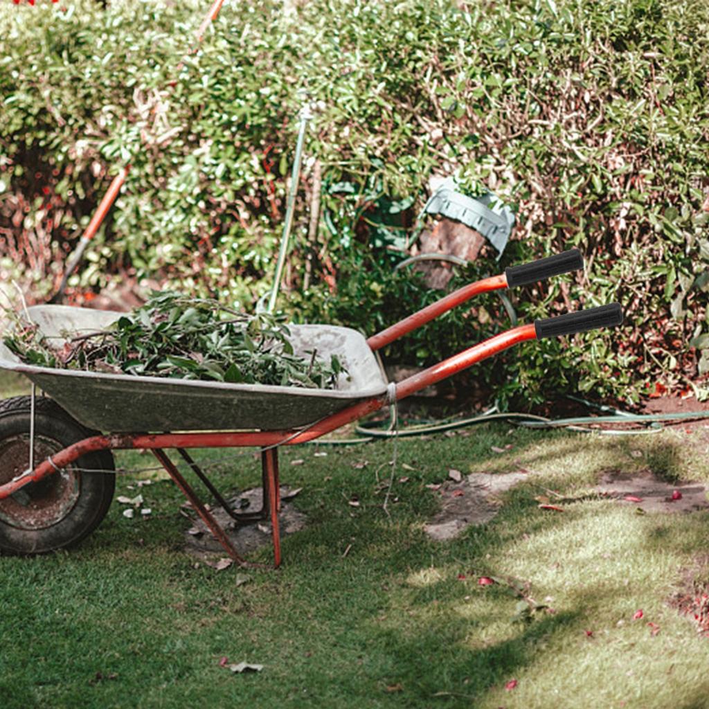 Square Shape Handles Wheelbarrow 114*8mm Anti-skid Handles