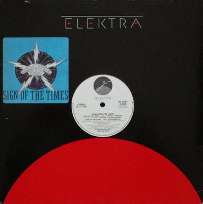 12inch Record GRANDMASTER FLASH - Sign Of The Times ED5024PROMO Elektra 1984 US Rap & Hip-Hop/R&B Used