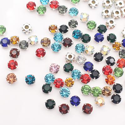Promocja Ss12-Ss40 kryształy pazur puchar Rhinestone błyszczące kamienie strass metalowa tkanina bazowa koraliki Craft Top dżetów na ubrania