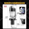 High Power H4 LED Headlight Bulbs Super Bright Car Motorcycle Turbo Fan Lamp  Motorbike