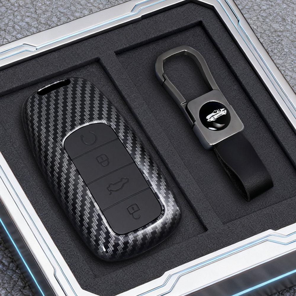 Abs Carbon Fiber Car Smart Key Case Cover For Chery Tiggo 8 Pro Tiggo 8Plus New 5 Plus 7Pro Chery Tiggo 7 Pro Max Omoda 5 C5