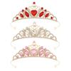 Heart-Shaped Crystal Headpiece Crown Bling Bling Children's Crown  Ballet Performance