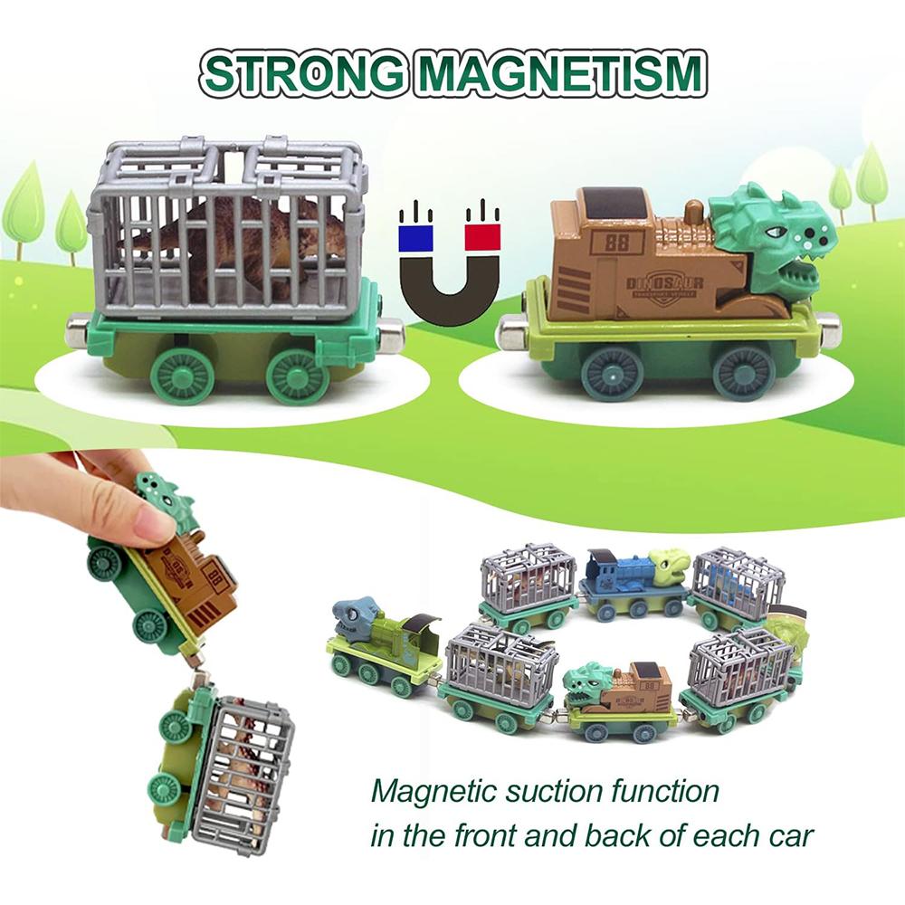 12Pcs Dinosaur Truck Toy, Mini Dinosaur Transport Car Carrier Trains Set Pull Back Monster Trucks for Boys Girls Toddlers Birthday Christmas Toy Gift