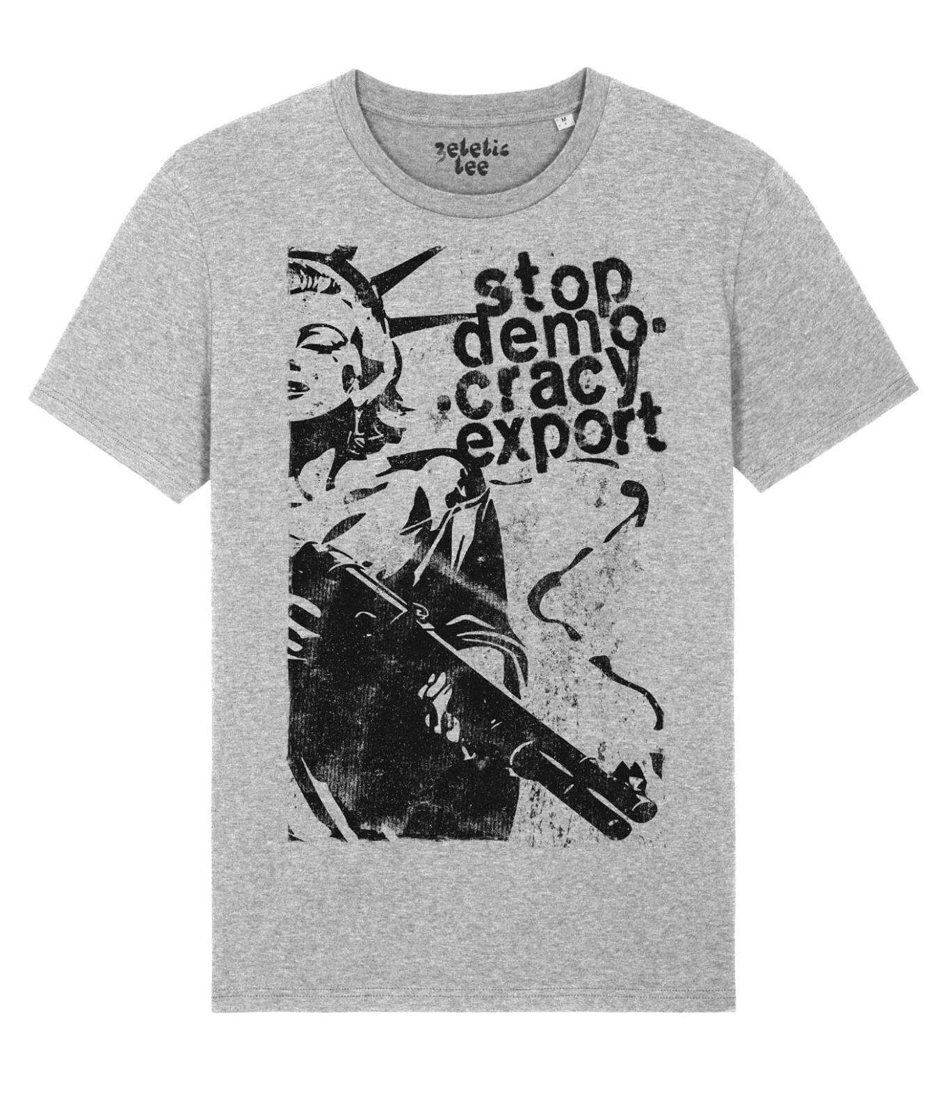 Stop Imperialist Politics No Imperialist Democracy Export T-Shirt 3XL