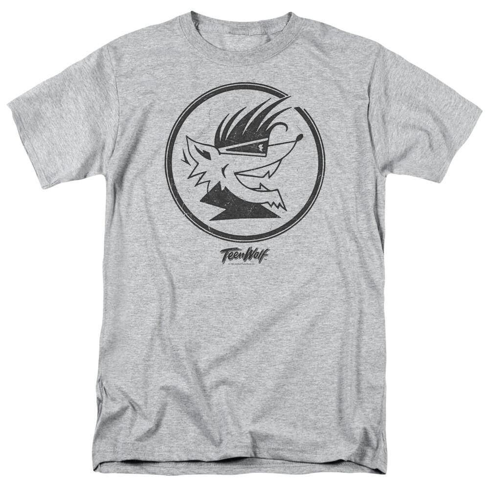 Teen Wolf Wolf Head T Shirt Mens Licensed Movie Tee Scott Sport Gray