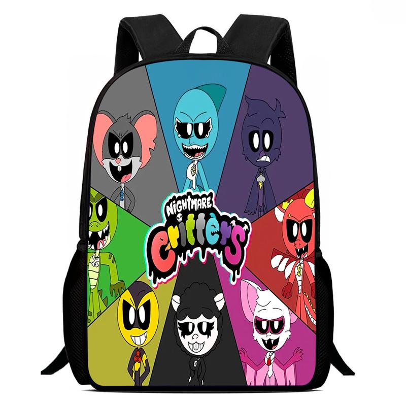 Lachende Crittersnig Htmare Peripherie Anime Rucksack Herren- Und Damen-Schultaschen