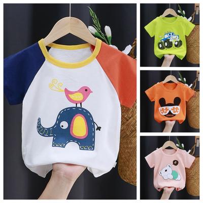 Kurzarm-T-Shirt für Kinder, Sommer-Top für Babys aus reiner Baumwolle