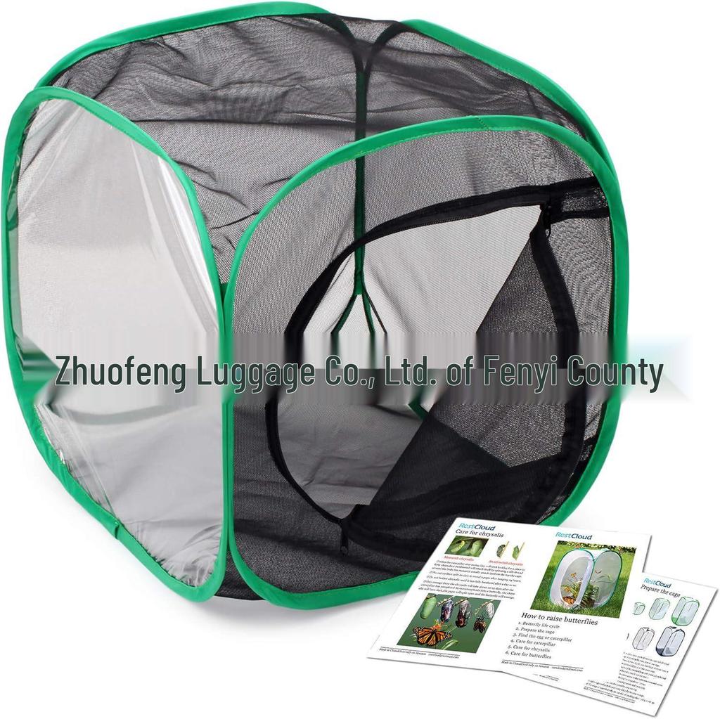 Portable 360-Degree Transparent Insect and Butterfly Observation Cage