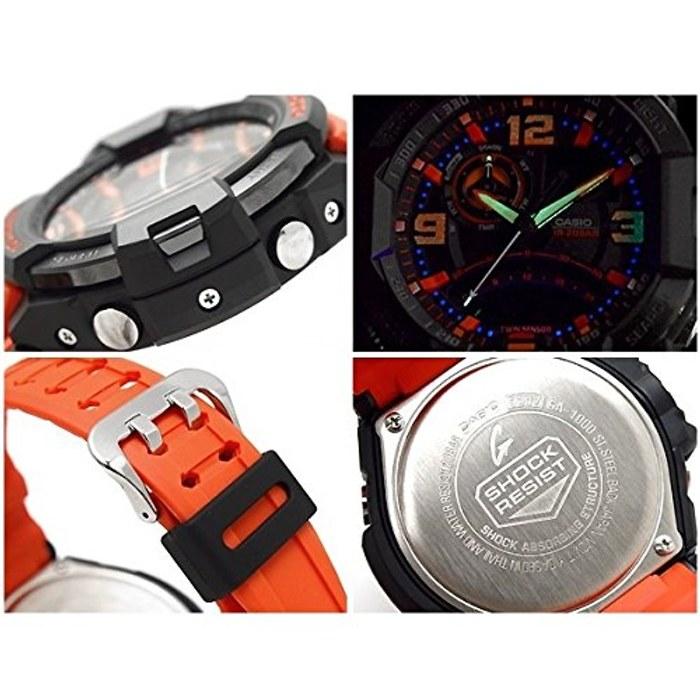 [G-Shock] Sky Cockpit 200m Water Resistance Analog-Digital Rubber Watch (GA-1000-2B, GA-1000-4A) (Orange)
