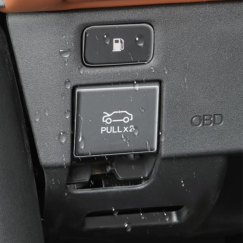 For GAC Trumpchi S7 2025 2026 Front Hood Fuel Tank Switch Glove Box Button Epoxy Protective Stickers Accessories