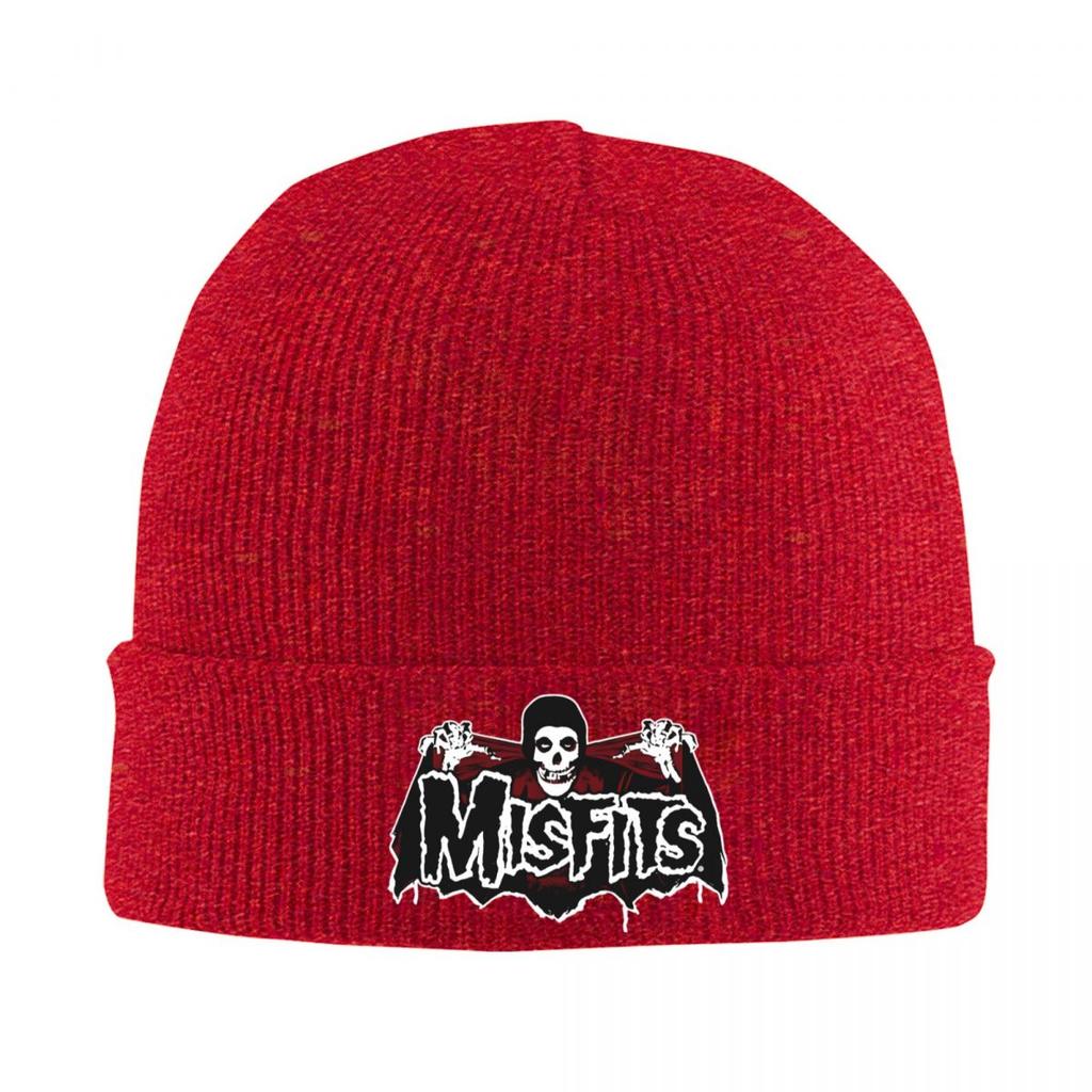 Misfits Skull Beanie Hats Bat Skull Skullies Beanies Gym Warm Unisex Adult Caps Autumn Custom Hip Hop Bonnet Hats Gift