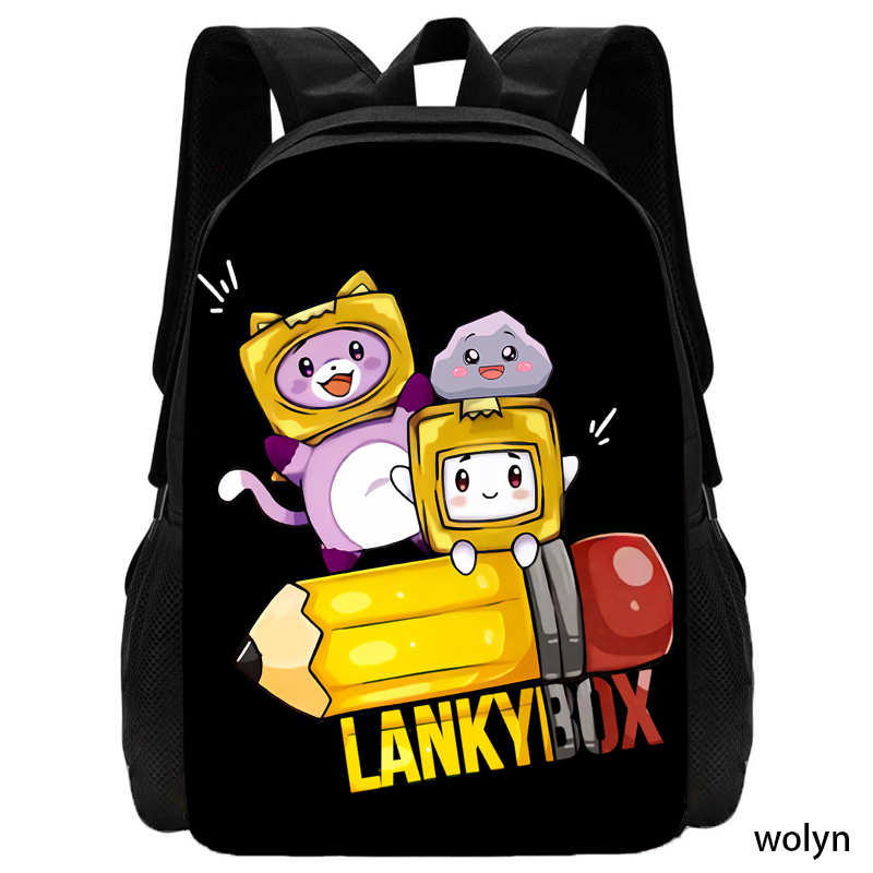 LankyBox Rucksack Schultaschen für Mädchen Jungen ,Cartoon Kinderrucksack für die Schule ,Leichtgewichtige Anime Spiel Kindertaschen, Bestes Geschenk