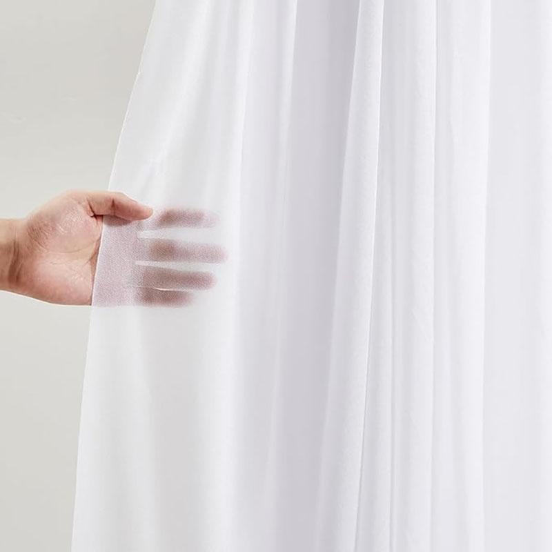 Bryllupsbue drapering stoff rene buegardiner Burgund chiffon utendørs gardinbakgrunn for bryllupsseremoni Fest takdekor