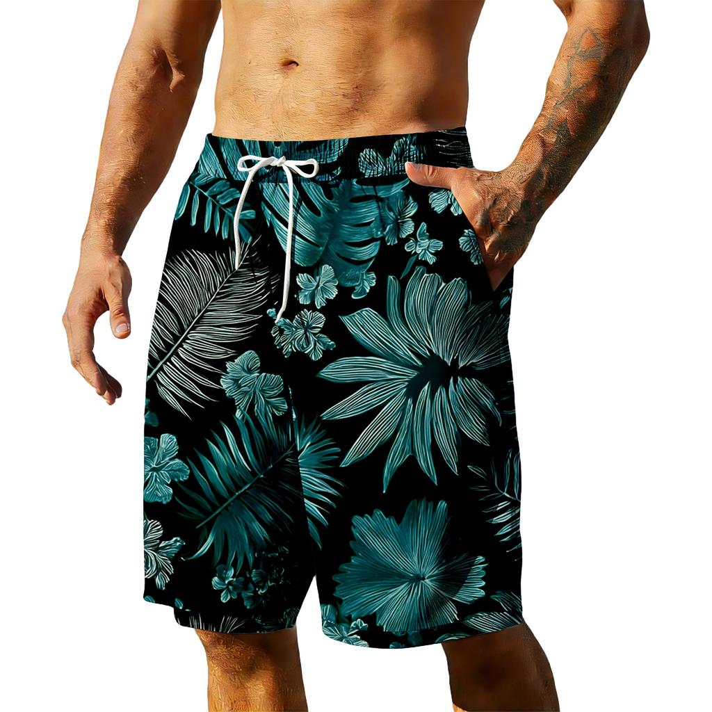 Pantalones Cortos Hawaianos de Verano para Hombre
