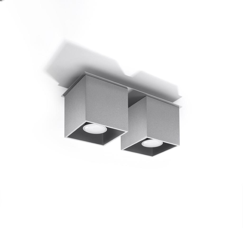 Quad 2 ceiling lamp gray