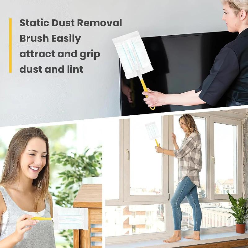 Double Sided 360 ° Disposable Electrostatic Duster ,Electronics, Blinds, Car, Ceiling Home Dusting Brush Cleaning Accessories