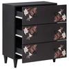 Storage Cabinet Multicolored 60 X 33.5 X 75 Cm Solid Mango Wood
