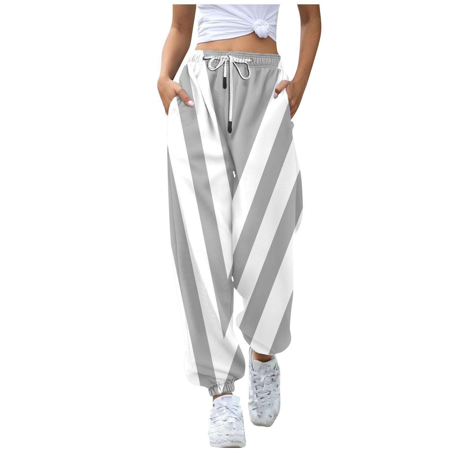 

Женские повседневные модные винтажные повседневные брюки с завязками на шнурке и эластичной резинкой на талии XXXL