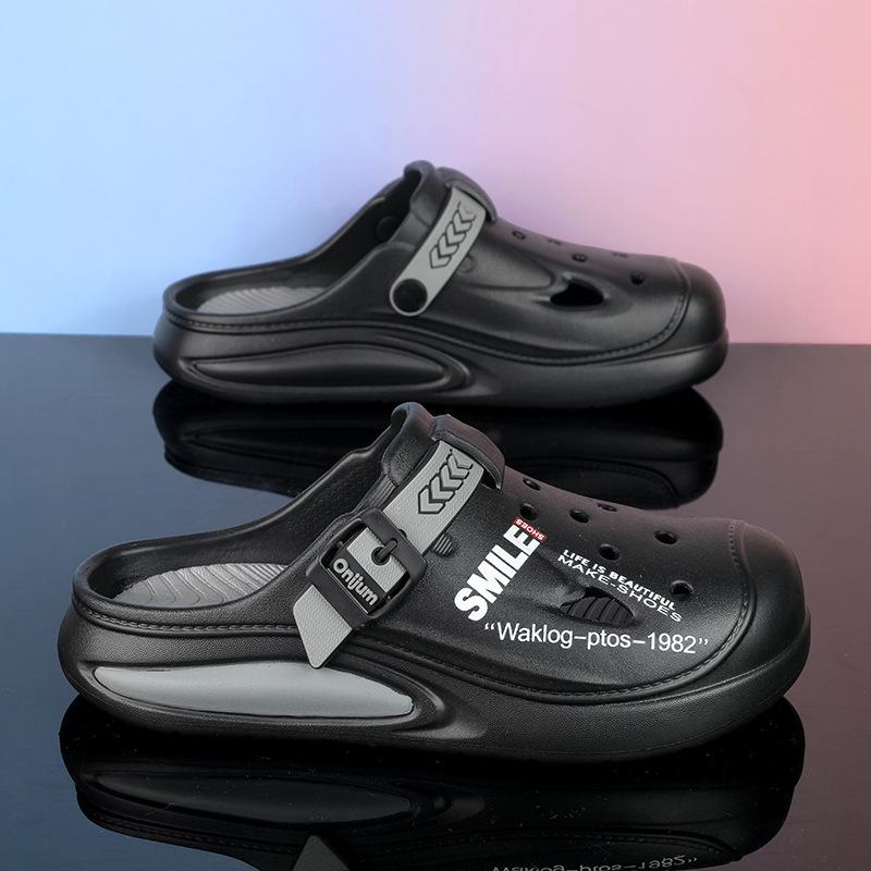 

Men s shoes 2025 summer new men s youth trend outdoor street travel fashion and comfort stepping on shit feeling bag head drag 38