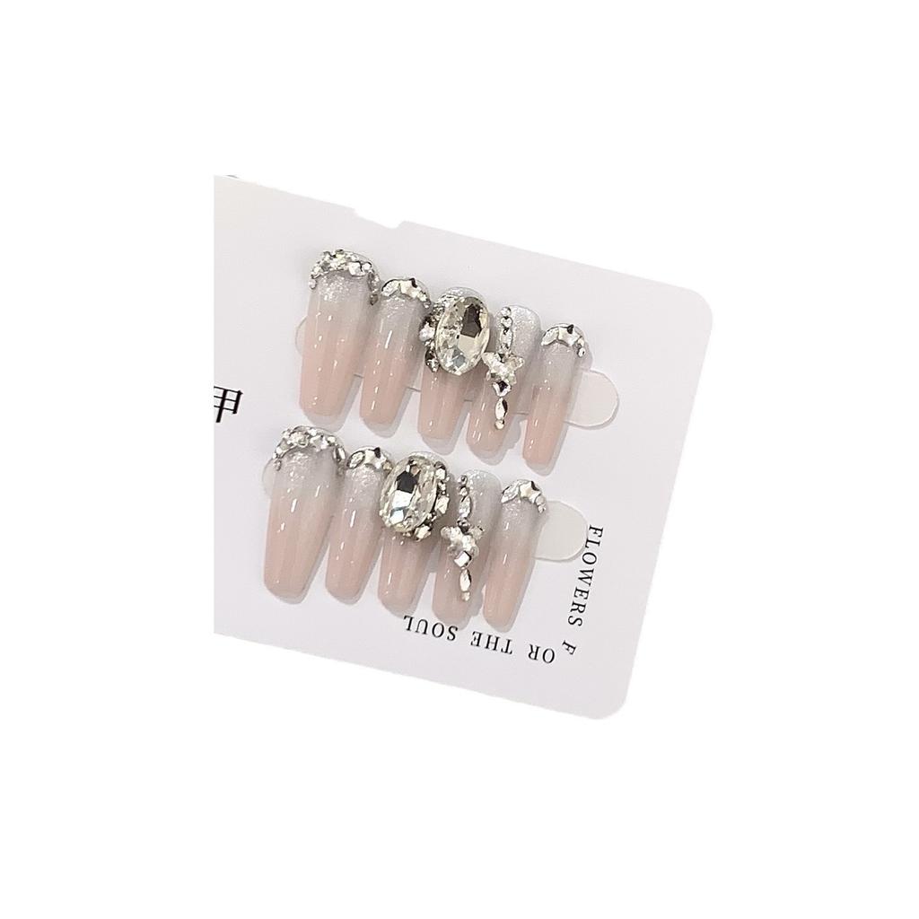 Pure Handmade Ice-transparent Gradient Bright Starlight K9 Diamond Summer Rose Patch Wear