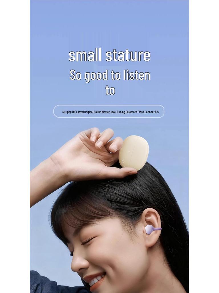 2025 High-Quality Wireless Bluetooth Ear Clip Earphones: Long Battery, In-Ear for Sports & Running