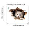 Peek-a-Boo Cat Animal Toilet and Wall Sticker Set Waterproof Self-Adhesive Removable Decal for Bathroom WC Decoration