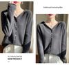Women's Hooded Cardigan: Autumn/Winter, Knitted, Loose Fit, Versatile, Lazy Style