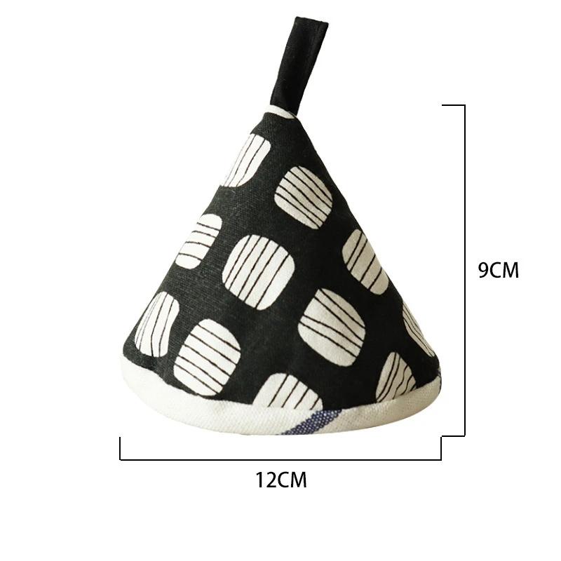 1PC Cute Cartoon Oven Mitts Triangle  Cotton Baking Insulation Microwave Heat Resistant Non-slip Gloves Handschoen Hand Clip