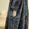 DIMANAF New 2026 Women Plus Size Summer Maxi Long Dress Cotton Hooded Loose Oversize Casual Lady Vintage Print Beach Sundress