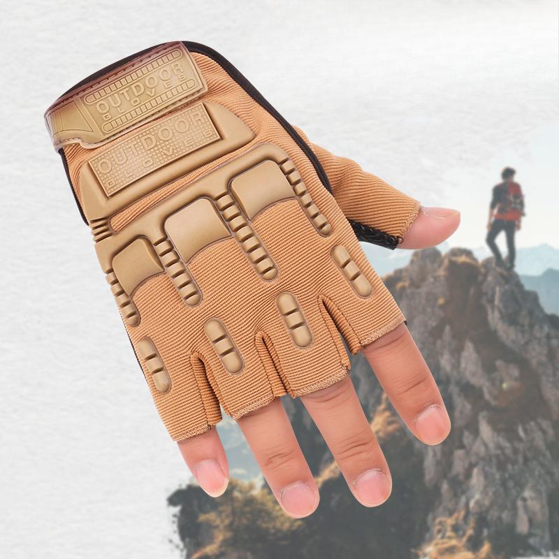 Neue Fahrradhandschuhe Outdoor-Sportfeld Bergsteigen Anti-Rutsch Herren Militärfans Schutztraining Halbfinger Taktische Handschuhe