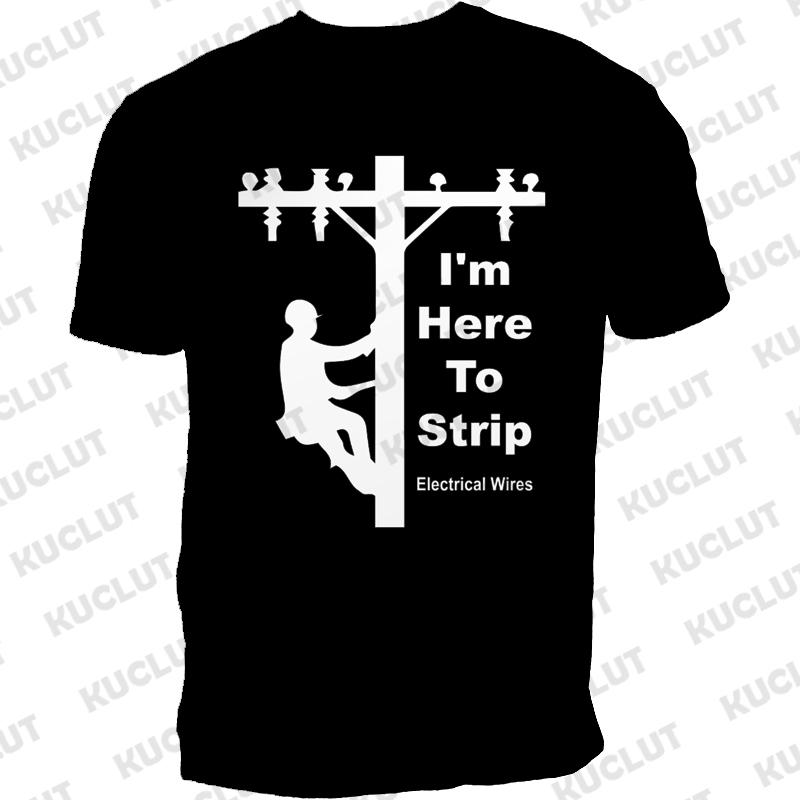 I'm An Electrician I Cut Wires Journal Print T Shirt Retired Electrician Graphic Shirts Casual Short Sleeved Tee T-shirt