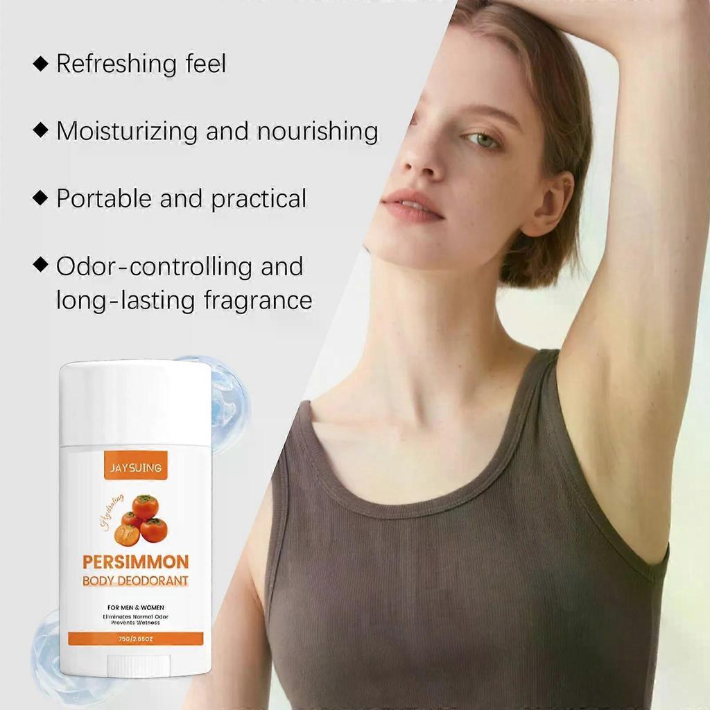 Persimmon Body Deodorant  All-Natural Aluminum-Free Formula for Men & Women, Japanese Persimmon Extract To Eliminate Body Odor & Old People Smell, Ext