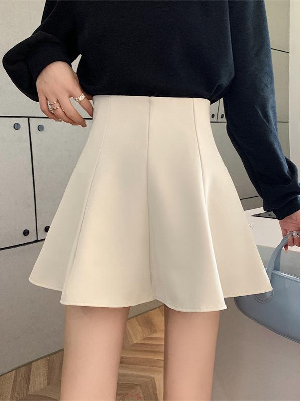 2026 Summer Women's High Waist Plus Size Anti-Exposure A-Line Black Bodycon Skirt