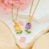 New Style Zirconia Tulip Necklace - Fashionable, Luxurious, Niche, Suitable for All Seasons and Versatile for Autumn and Winter.