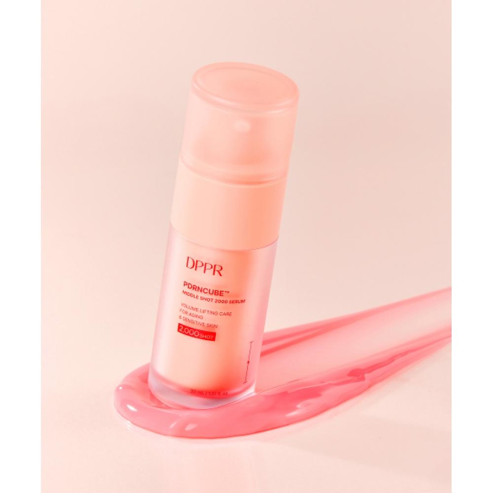 Dppr [2set] Pdrn Pdrn Cube Middle Shot 2000 Serum 30ml + Cream 50ml  + Free Dipper Peace Doll 