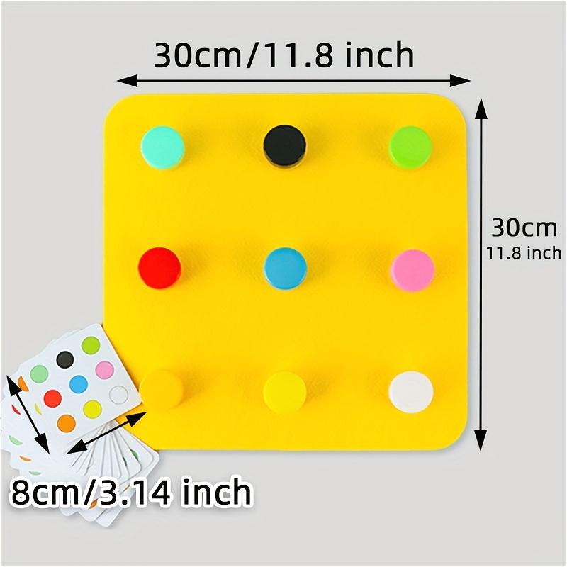 1Set Felt Color Matching Toy - Develops Problem Solving Skills and Hand-eye Coordination - Soft and Durable for Toddler Learning