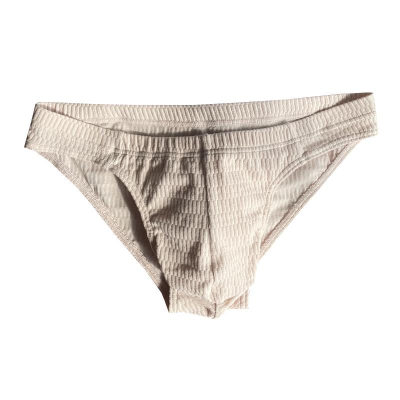 Men's Pure Cotton Breathable Triangle Underwear Men's Solid Color Simple and Sexy Underwear